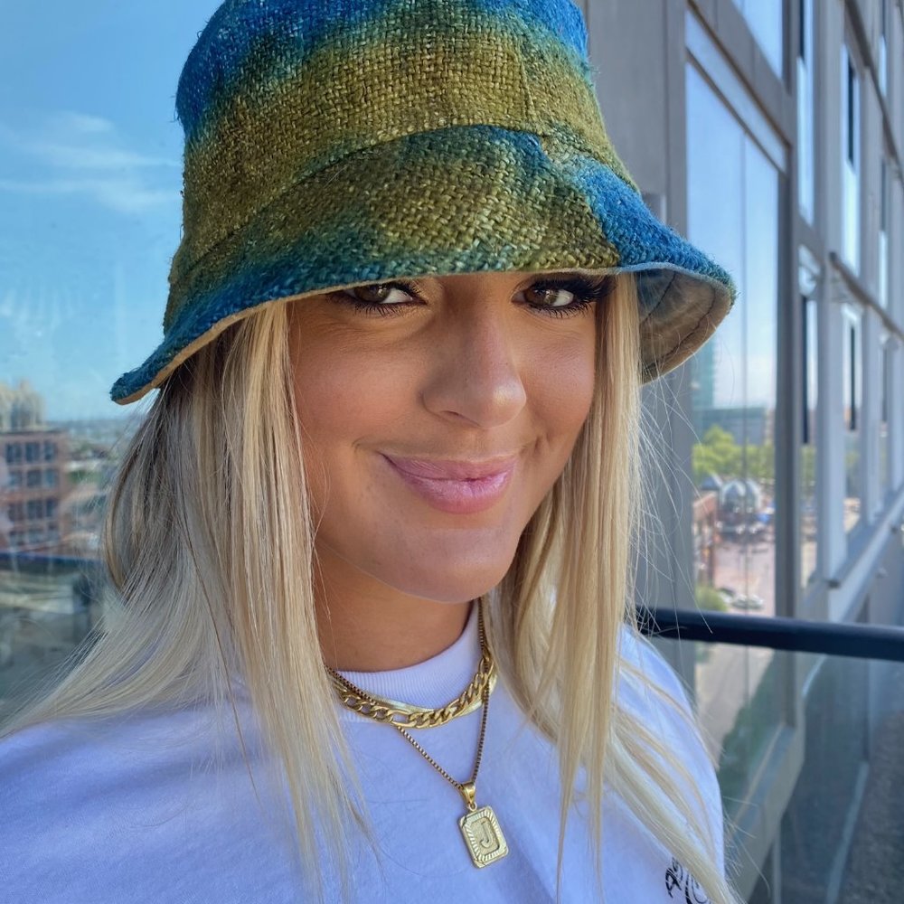 Hemp Tie Dye Bucket Hat